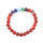 Bracelet coloré de pierres de 8MM de perle de cornaline agate rouge semi pierre précieuse naturelle